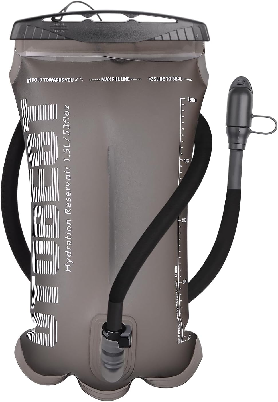 UTOBEST Water Bladder, 1.5L 2L 3L Hydration Bladder, TPU Water Bag, BPA Free Leak-Proof Water Reservoir for Backpacking Hiking Running Cycling Camping, UTR211