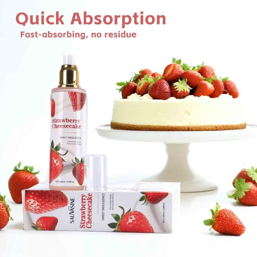 3PCS Strawberry Perfume Spray Refresh Natural Moisturizing Care Body Fragrance Strawberry Flavor Vitality Charm Perfume image number 1
