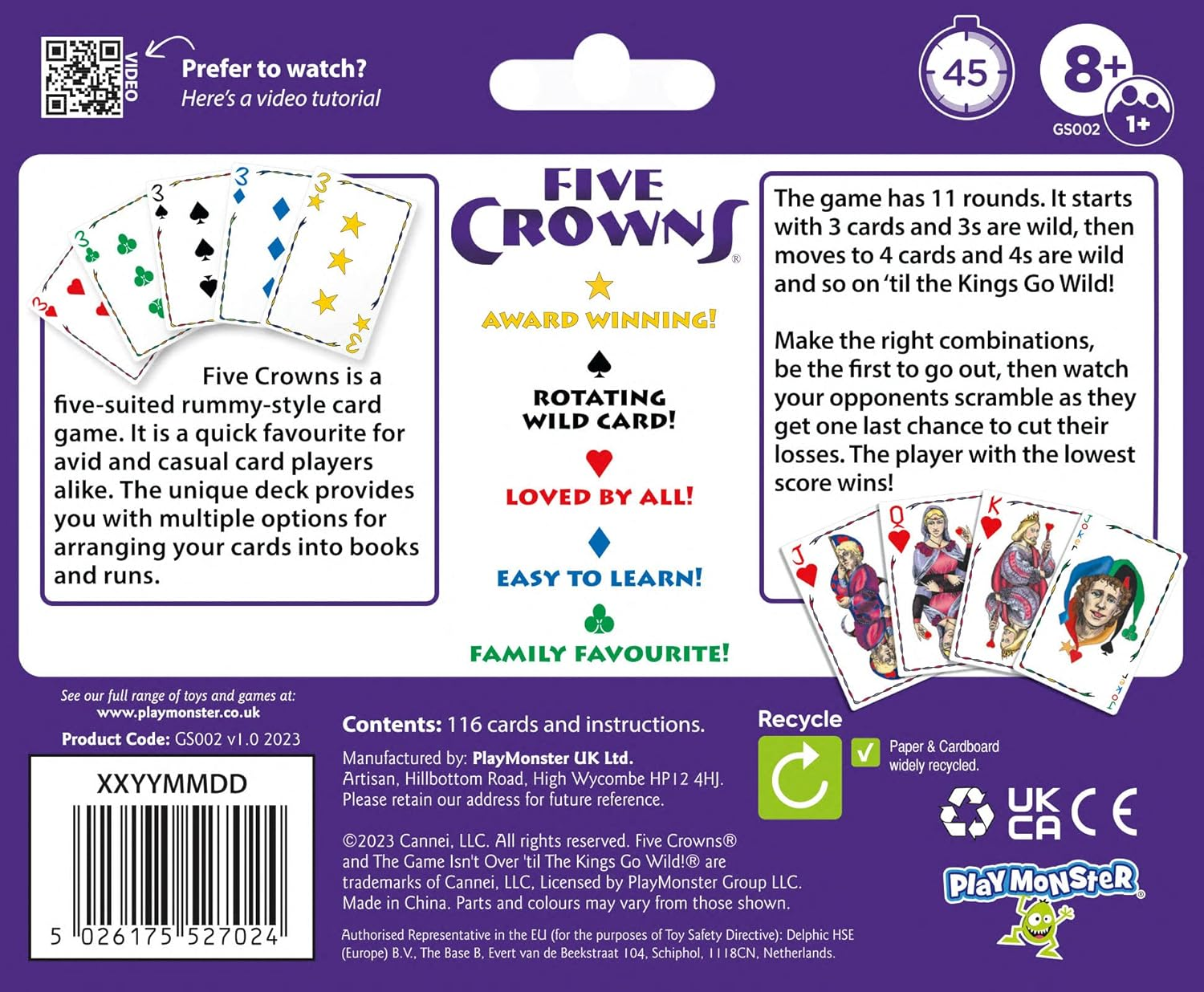 Playmonster Five Crowns image number 1