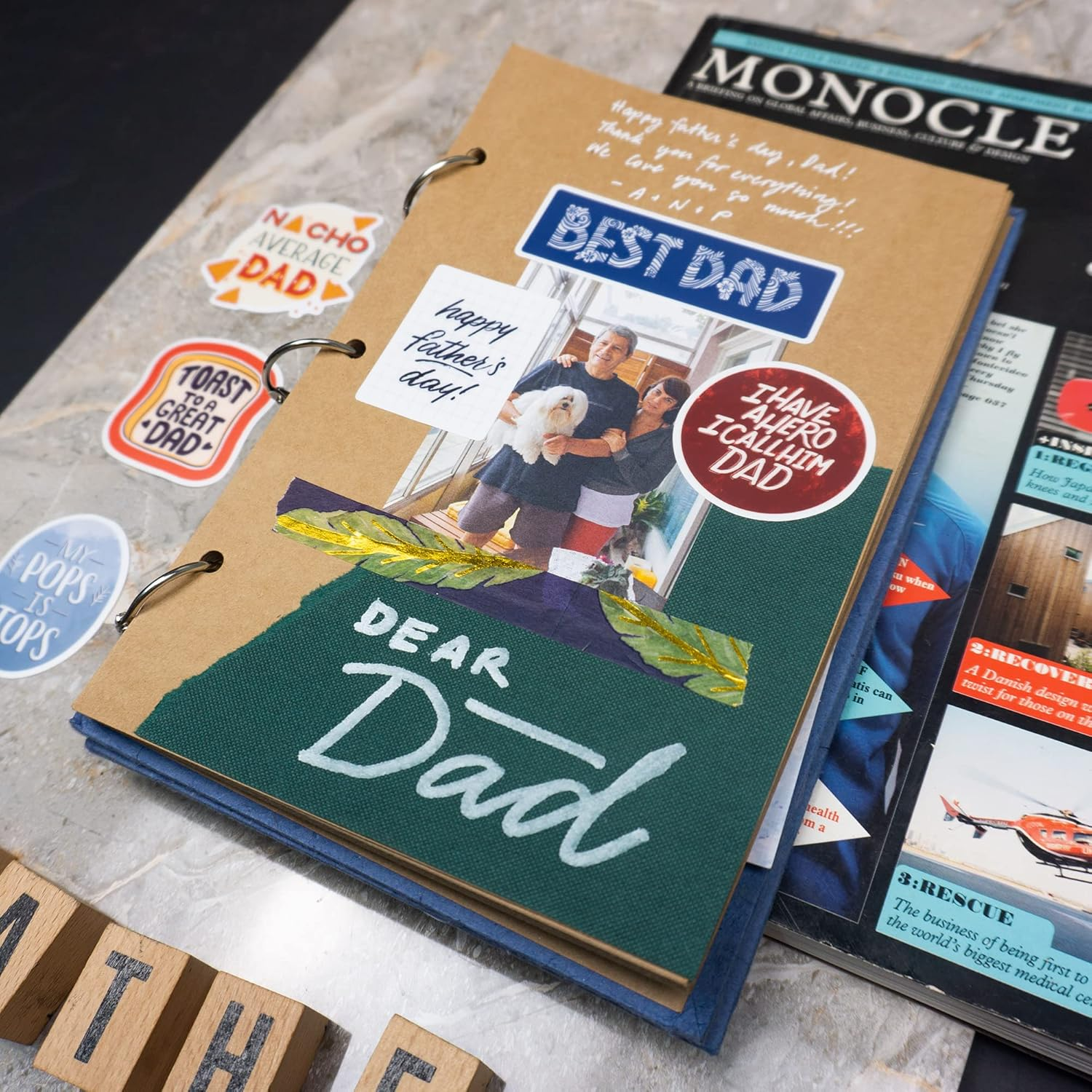 NAVY PEONY Witty Father'S Day Stickers (22 Pieces) - Vibrant, Funny, Waterproof | Unique Dad Stickers for Crafts, Scrapbooks, Water Bottles image number 2