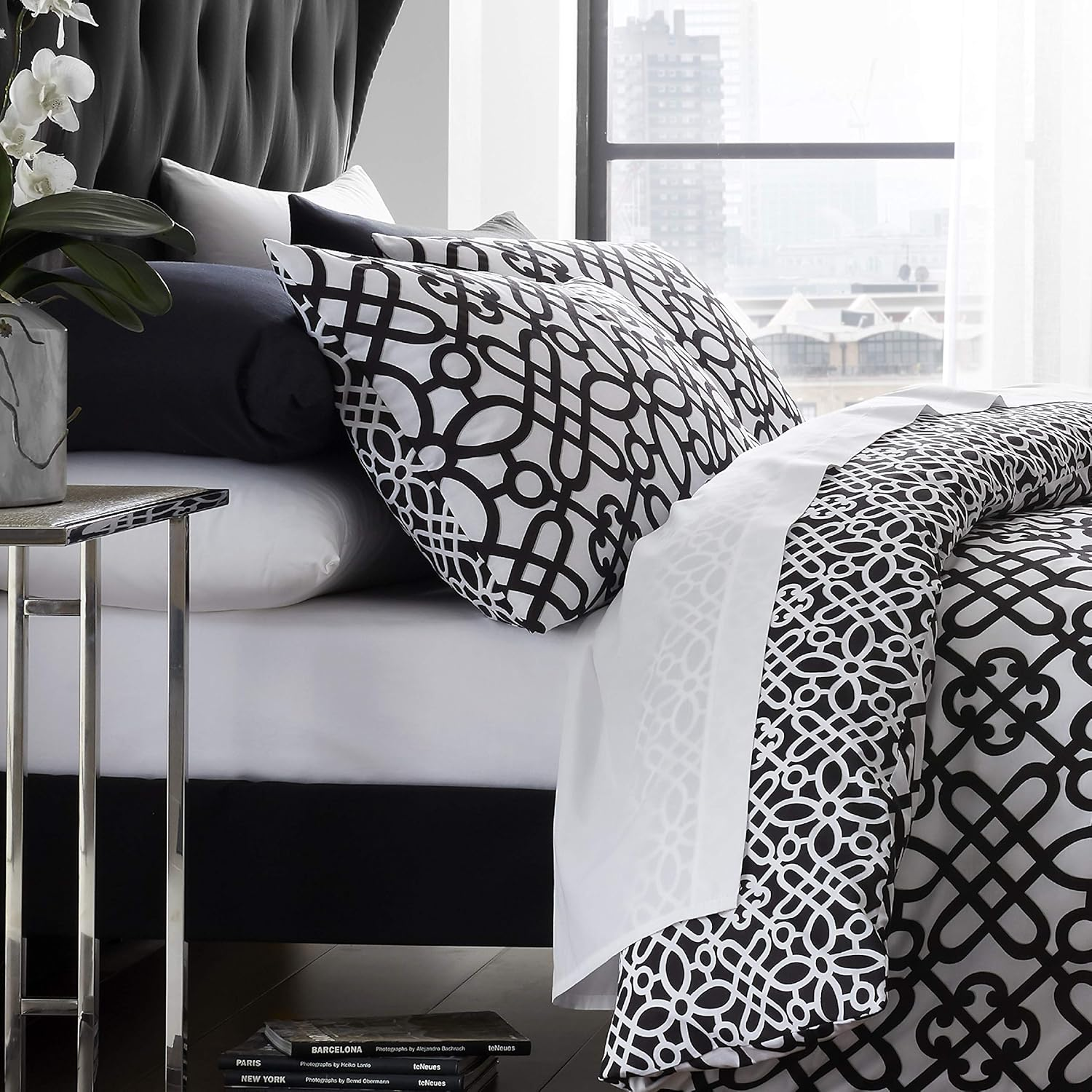 Catherine Lansfield Medina J Duvet Cover 180 Cm image number 3