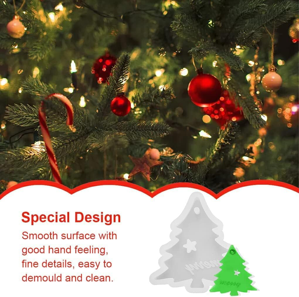 Biscuit Molds Kitchen Baking Handmade Christmas Themed Embossed Mould Dessert Fondant Casting Die Cupcake Chocolate, Xmas Tree A image number 1