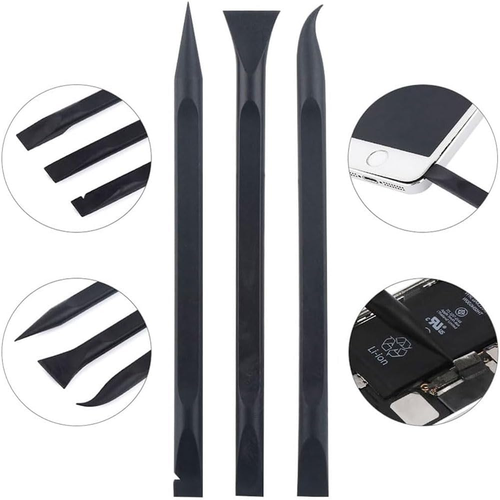 Fongmore 3 Pieces Carbon Fiber Plastic Scraper Spudger Pry Tool Set, Electronics Repair Opening Tool Kit for Laptop Mobile Phone Tablet Computer Smartphones image number 5
