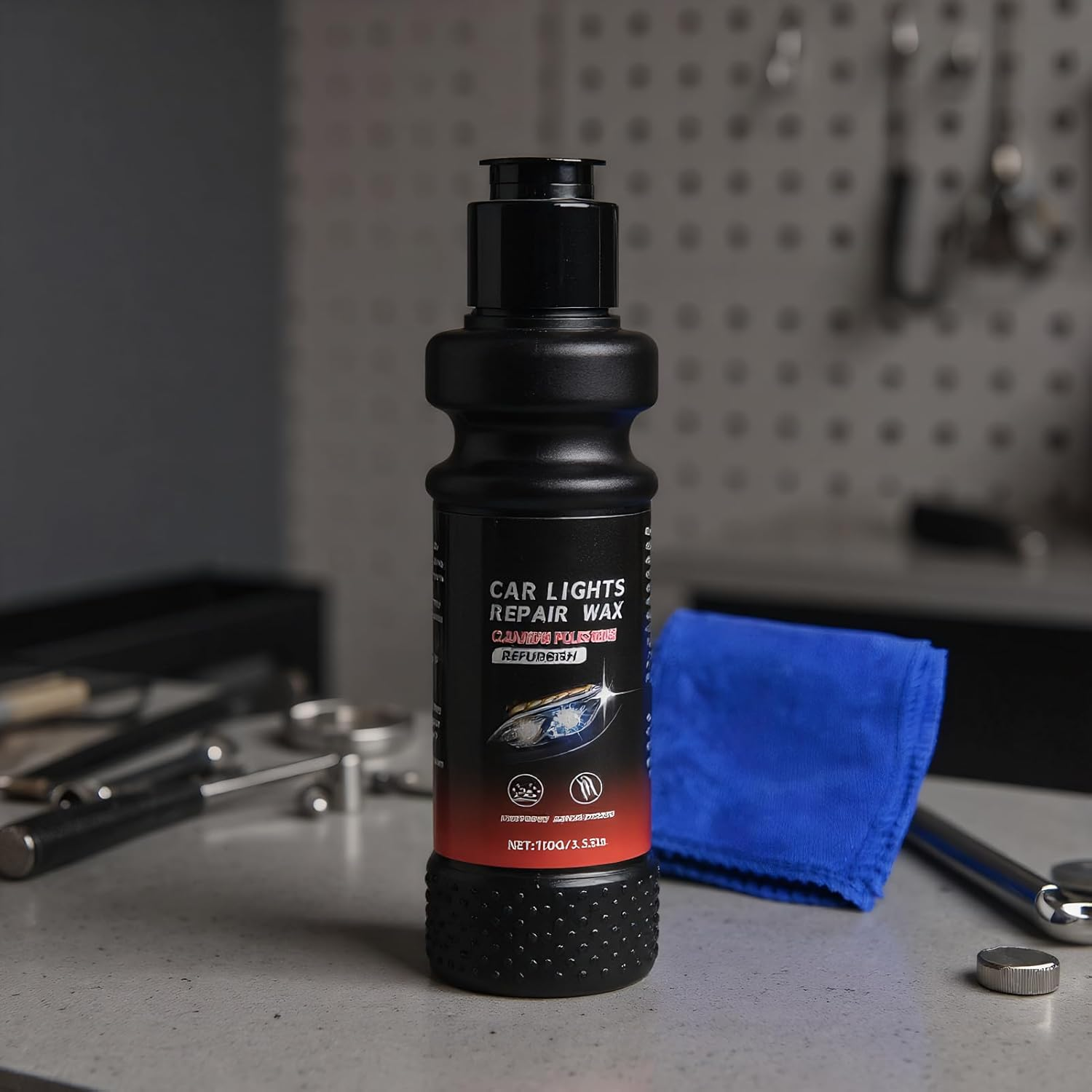 Headlight Restoration Kit,120Ml Headlight Cleaning Lotion Restore Kit - Deep Cleaning Automotive Restorer for RV Night Driving Truck Drivers SUV Road Trip Maintenance image number 3