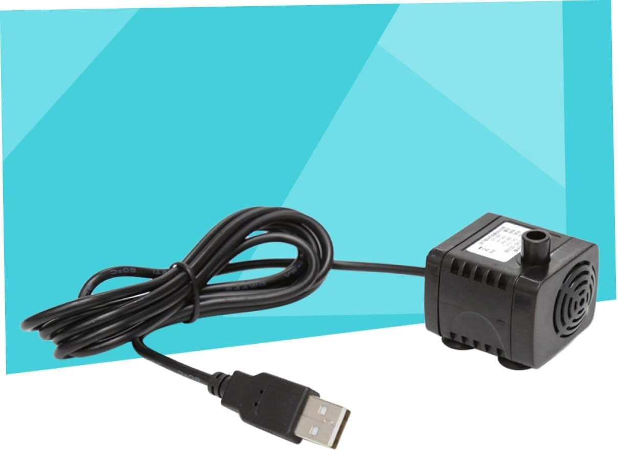 USB Mini Waterproof Submerged Water Pump Quiet DC Sinking Pump 5V 180L/H for Aquarium Hydroponics Garden Fountain image number 6