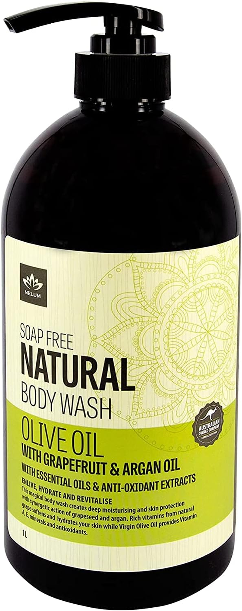 Olive Oil with Grapeseed Extract Natural Body Wash 1000Ml