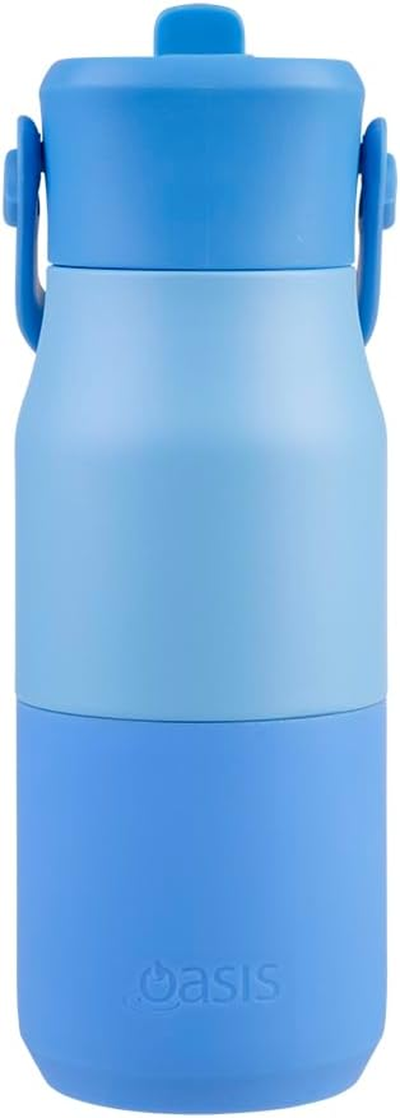 Oasis Stainless Steel Double Wall Insulated 'Jnr' Drink Bottle W/Sipper 400Ml - Blue image number 6
