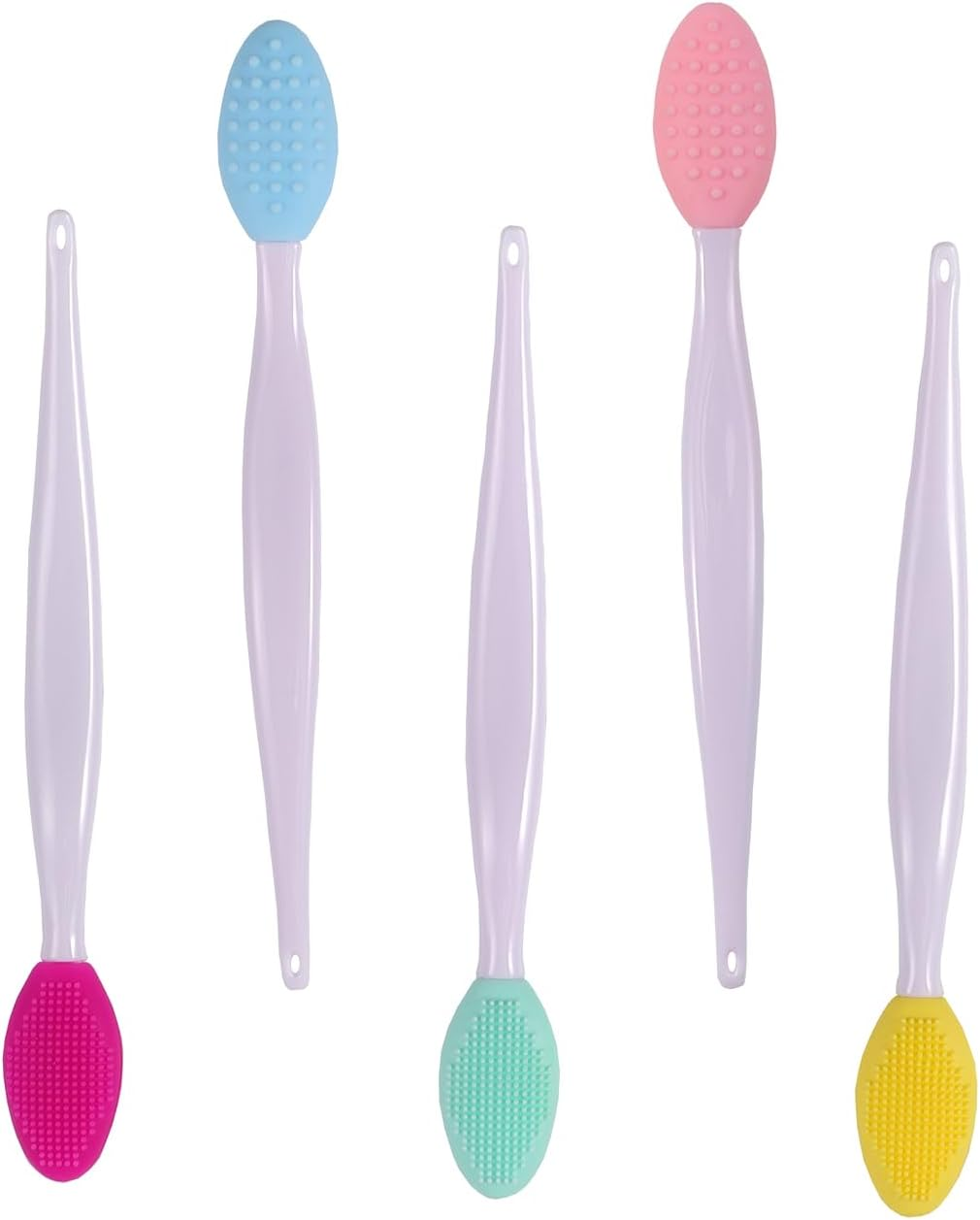 10Pcs Silicone Lip Brush Exfoliating Nose Clean Blackhead Removal Brushes for Face Scrubber & Lip Scrubber,For Massaging,Makeup Skincare Removal image number 2