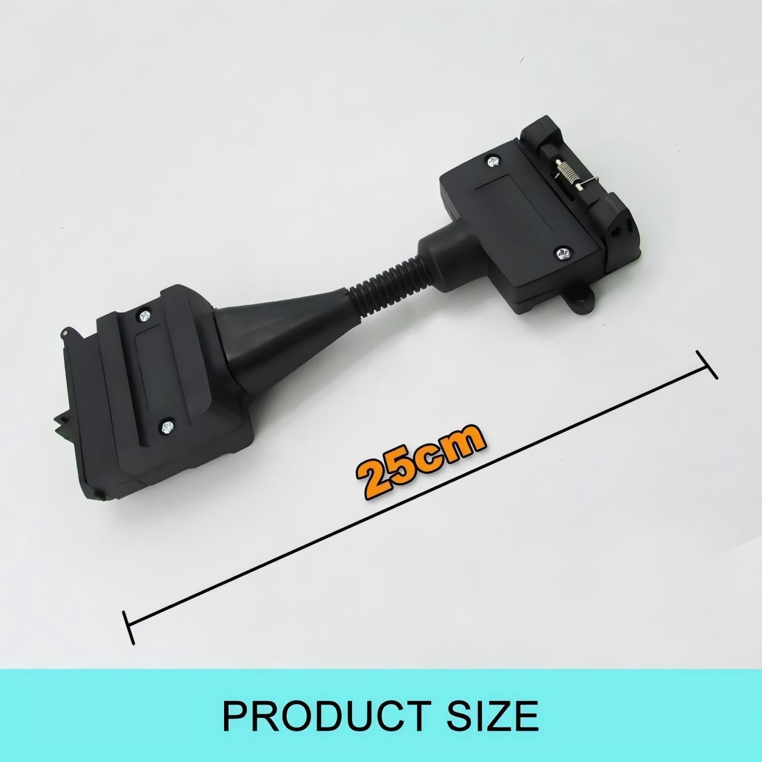 12 Pin AU Plug to 7 Pin Flat Socket Professional Male Female Adaptor Portable Universal Extension Spiral Cable Trailer Caravan Connector 4Wd Connector