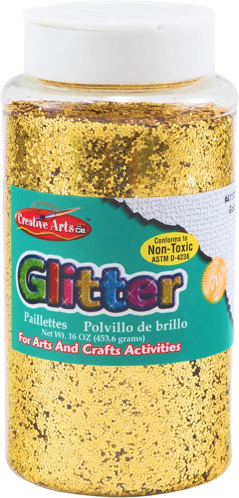 Charles Leonard Creative Arts by Glitter, 16 Ounce Bottle, Multi-Color (41100) image number 2