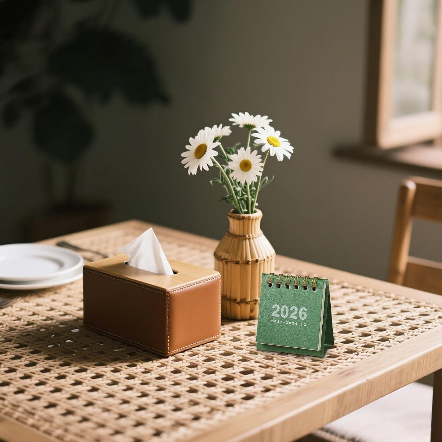 2026 Desk Calendar, Portable Monthly Desk Calendar | Date Planner Office Home Kids Teachers School Dorm Family Year Planner Paper Office Supplies image number 5