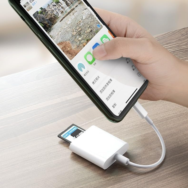 SD Card Reader for Android, Micro SD Card to USB Adapter, USB C SD Card Reader for Camera Memory Card Reader image number 1