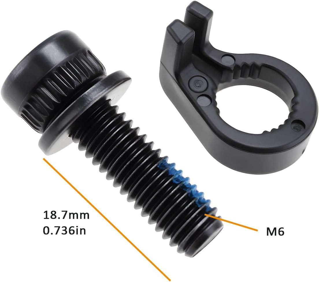 SING F LTD 4 Sets Bicycle Calliper Fixing Bolt M6X18.7Mm with Snap Ring Compatible with Shimano BR-S7000 image number 6