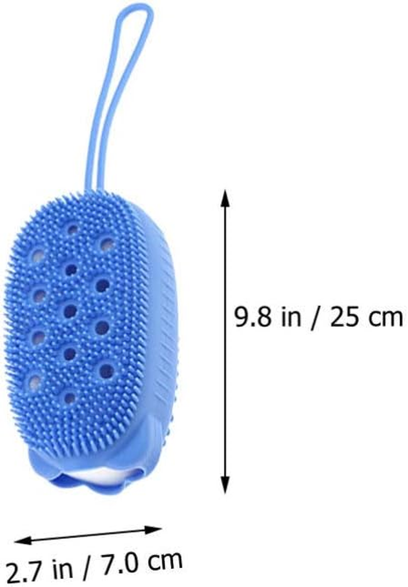 3Pcs Bath Brush Bath Brush Back Scrub Brush Brush Bath Tools Body Cleaning Brush Shower Brush Circulation Brush Skin Massager Sponge the Bubble Shampoo Brush Silica Gel image number 2