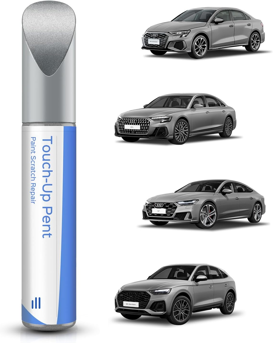 LZ7G/L5 Florett Silver Metallic Touch up Paint - Exact Match for Audi A4/A7/A8/Q3/Q5/SQ5/A6 - Scratch & Chip Repair