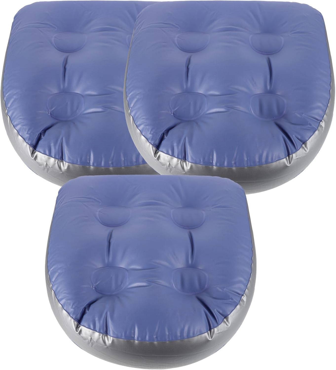 HONMEET 3Pcs Inflatable Bath Cushion Suction Cups, Thickened Adult Spa Seat Cushion, Water-Filled Portable Hot Tub Pad for Bathroom and Spa Relaxation image number 5