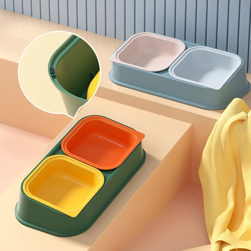 BPS Pet Bowl, Cat Bowls, Non-Slip Pet Bowls, for Cats and Dogs, Small (L, Model 1) BPS-5576AM image number 2