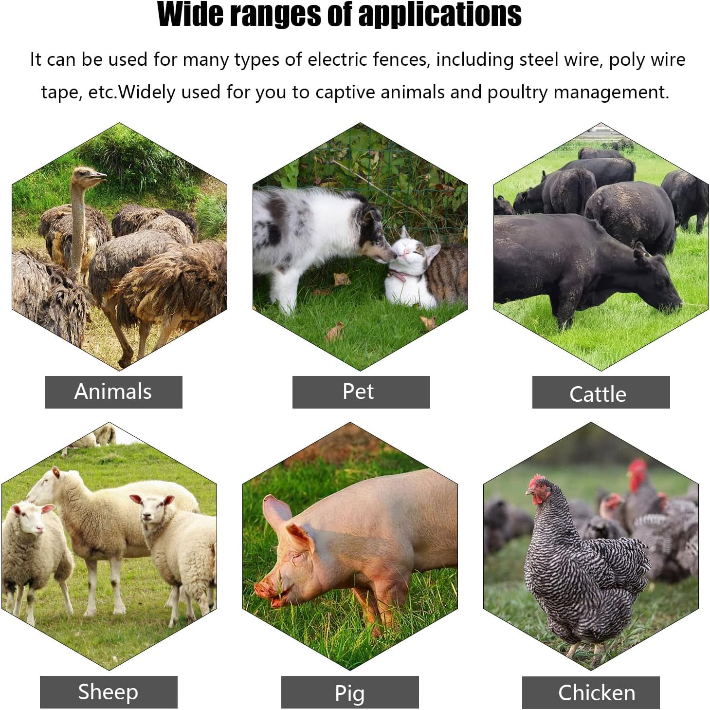 Mingzhe 9.9KV Digital Fence Tester Home Garden Horse Livesto Electric Fence Voltmeter LCD Display Wi Backlight image number 3