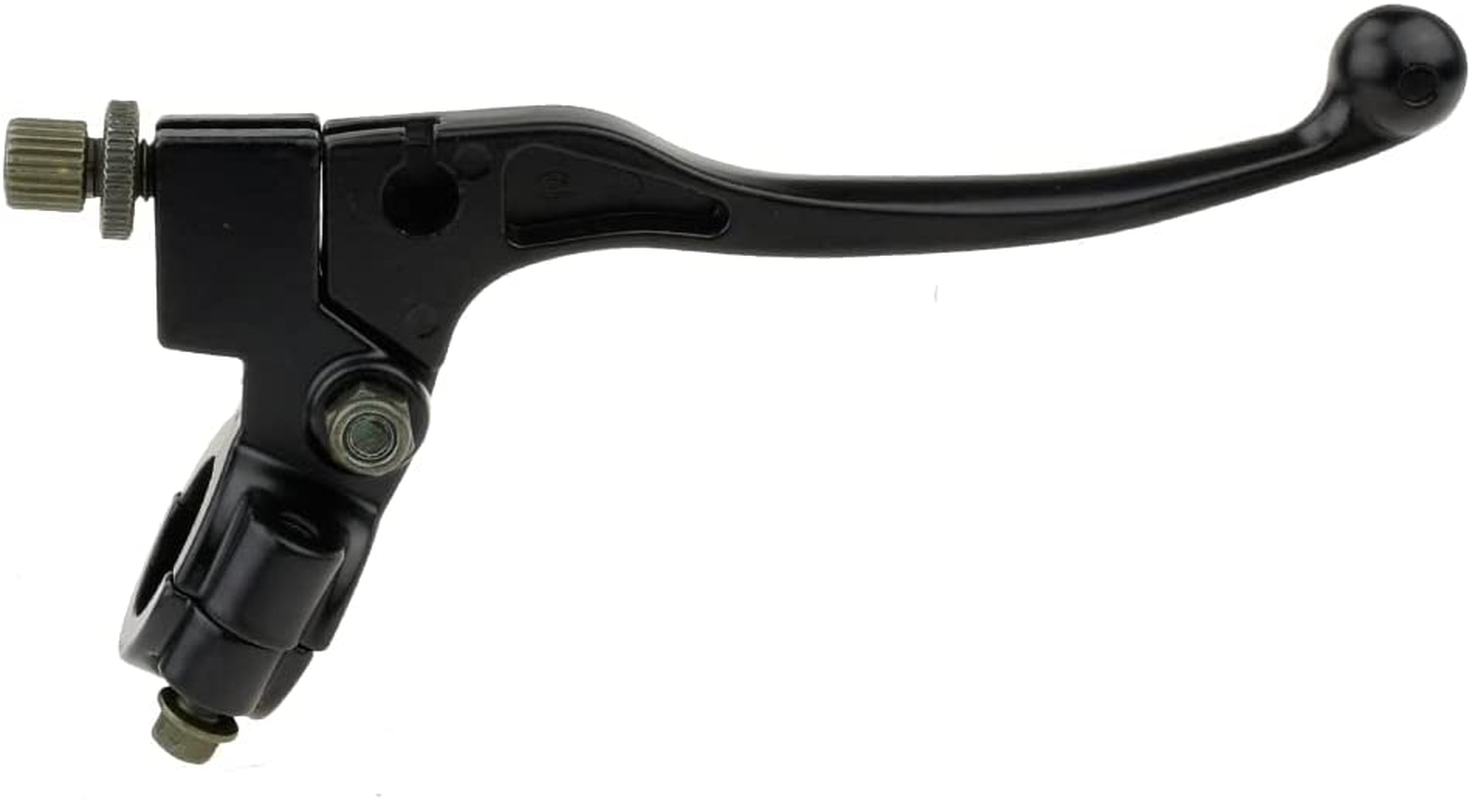 7/8" Universal Motorcycle Black Left Clutch Brake Handle Lever Perch for Honda CRF XR 80 100 CRF80 XR200 SSR 125Cc Coolster Roketa Baja X-Treme Pit Dirt Motor Bike Motocross Parts image number 1