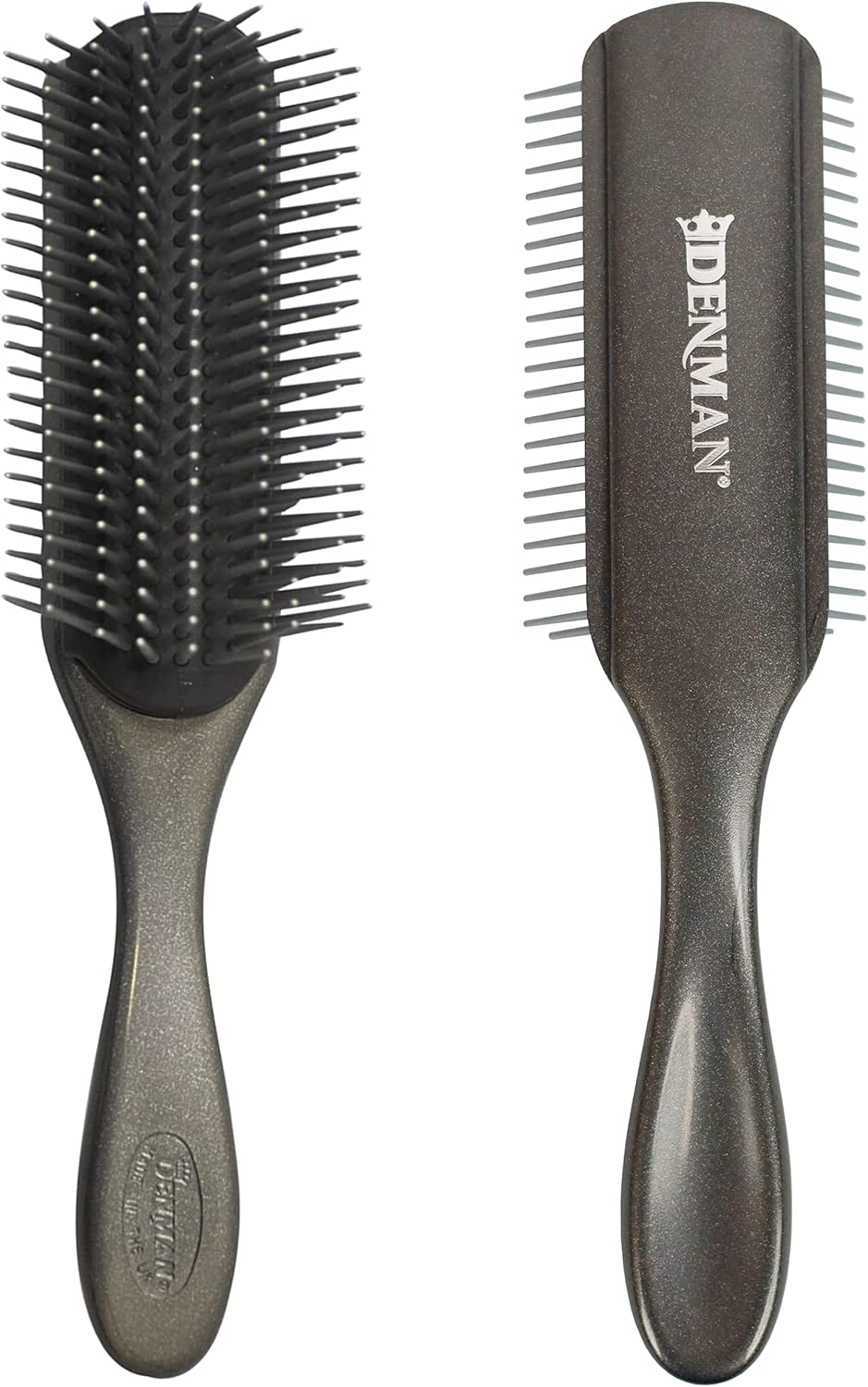 Denman Curly Hair Brush D4 (Cherry Blossom) 9 Row Styling Brush for Styling, Smoothing Longer Hair and Defining Curls - for Women and Men