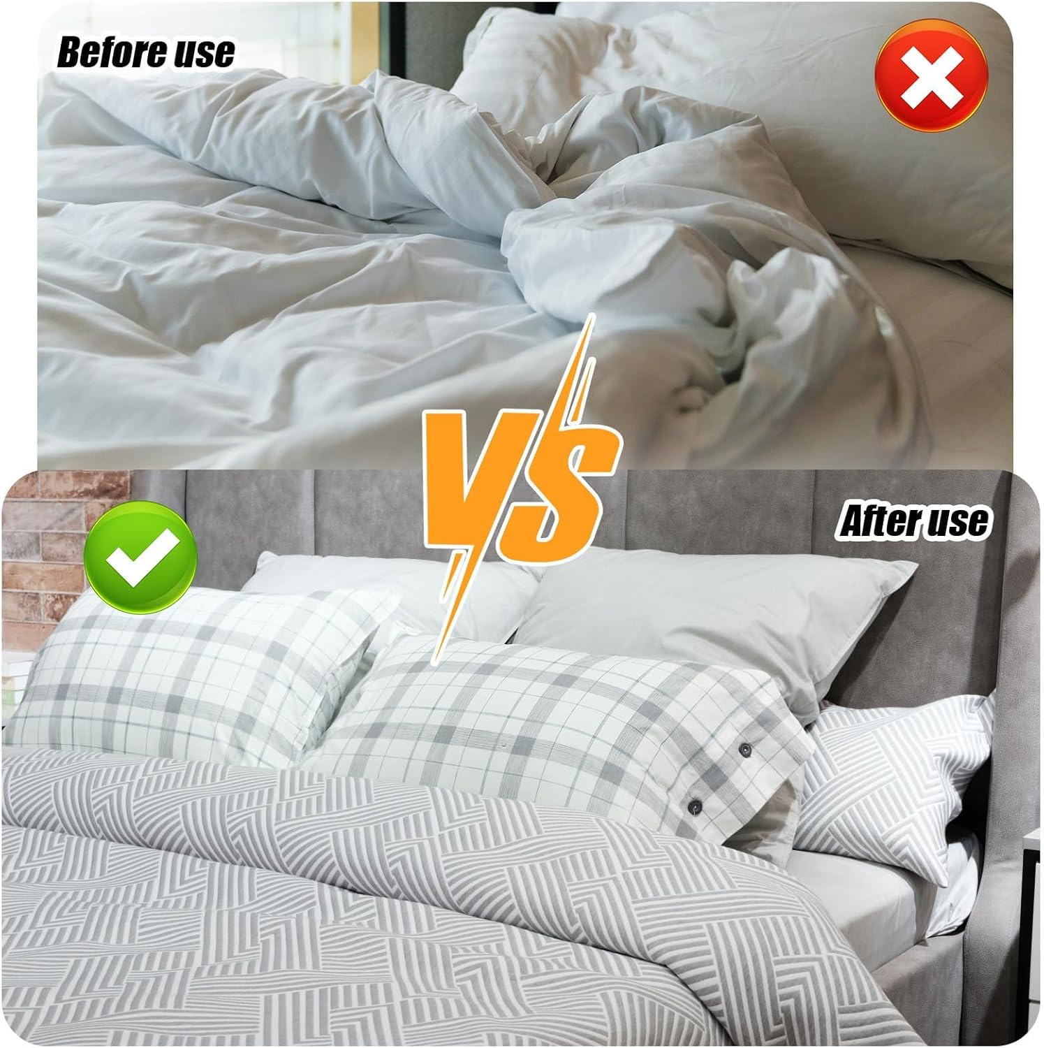 Duvet Snaps to Hold Comforter, Metal Duvet Clips Duvet Fasteners Iron on Duvet Snaps Comforter Fasteners Prevent Duvet from Shifting in the Quilt Cover (15) image number 3