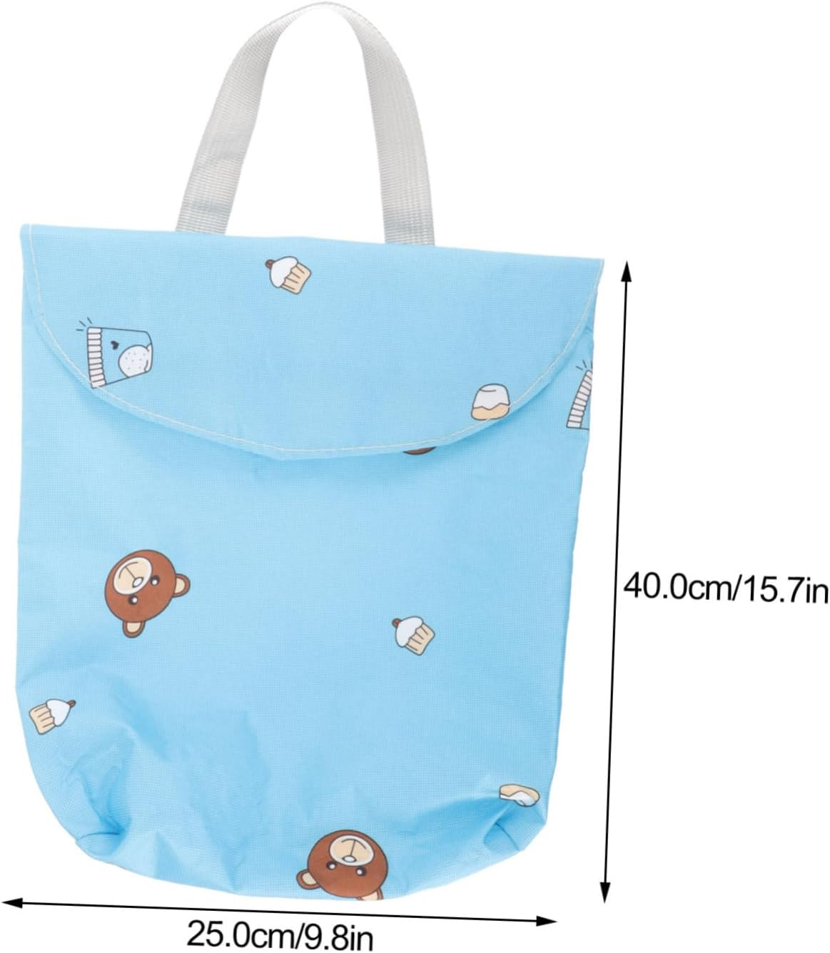 Portable Diaper Storage Bag Large Capacity Napkin Holder Snap Button Design Lightweight and Versatile for Travel Camping and Outdoor Activities image number 1