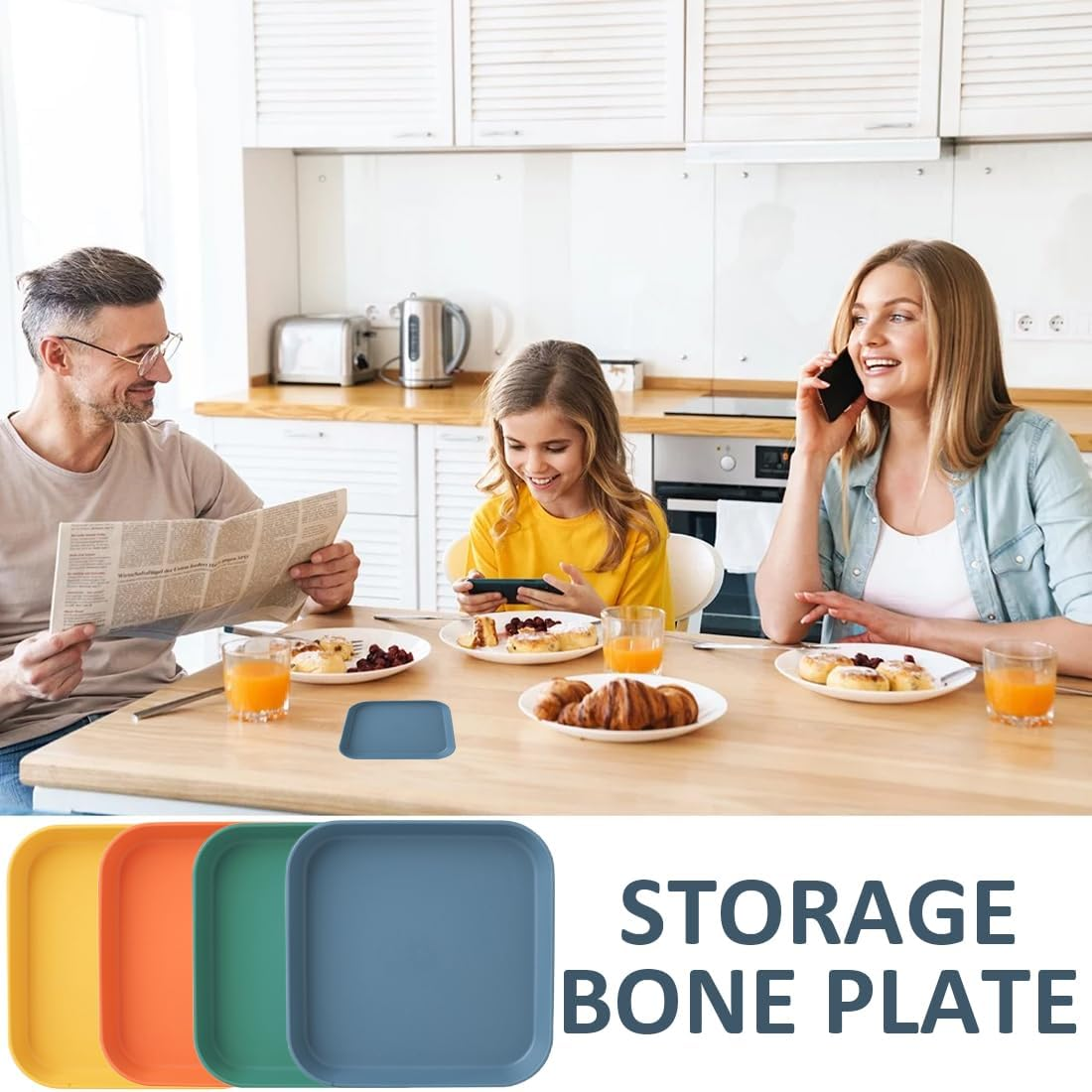 Pack of 4 Flat Feeding Bowls for Kittens and Short-Legged Cats image number 4