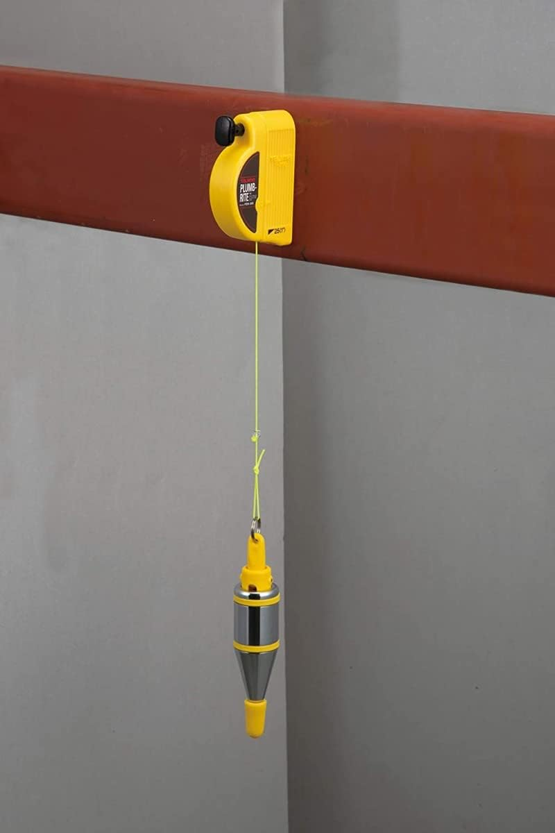TAJIMA Plumb Bob Setter - 10 Oz (300G) Magnetic Plumb-Rite with 14.5 Ft Auto Recoil Cord & Quick-Stabilizing Bob - PZB-300 image number 1