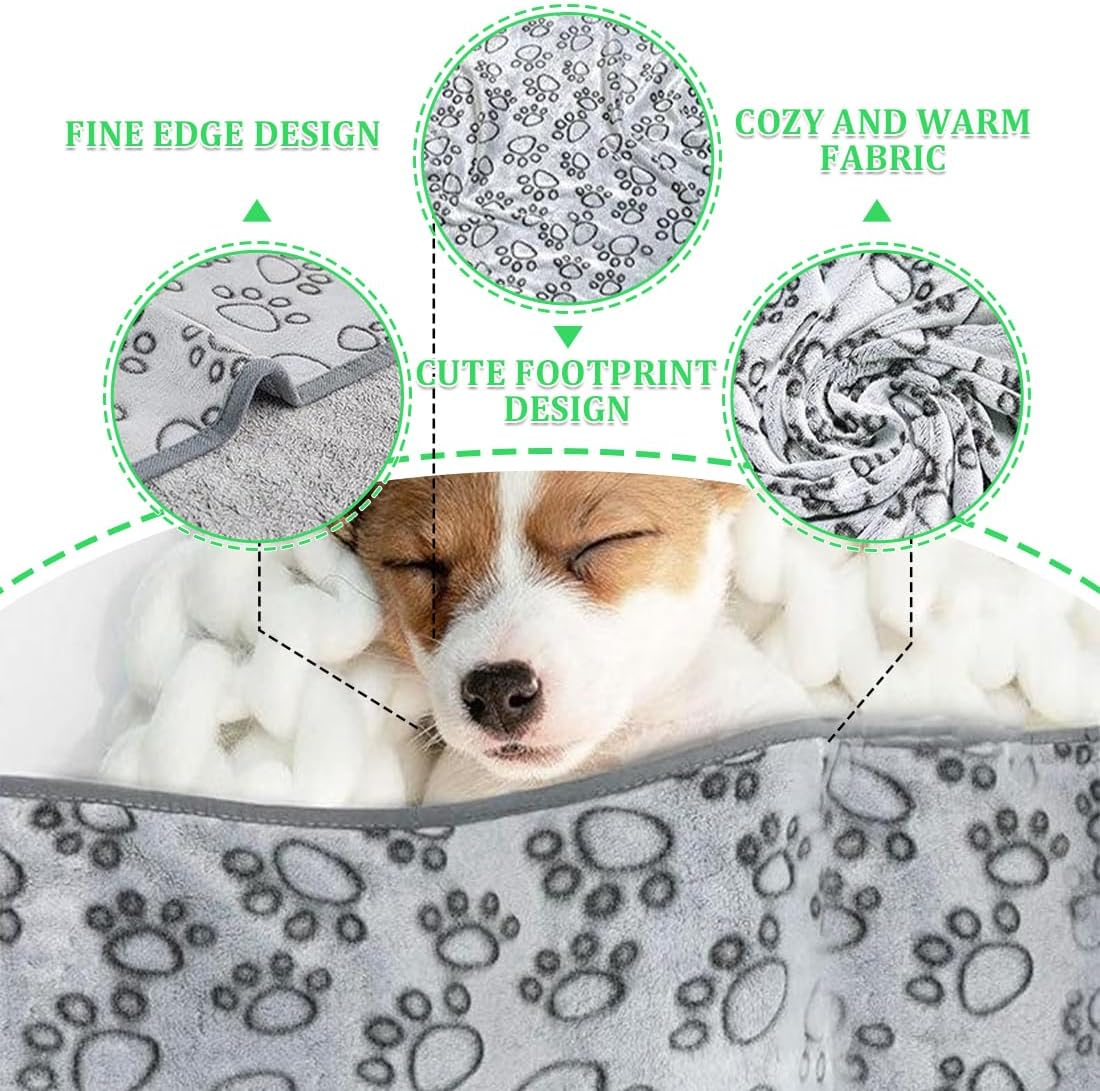 Dog Blanket Fluffy Cat Blanket Washable 52 X 76 Cm Soft Fleece Washable Fluffy Cat Blanket Pet Blanket for Small Medium Dogs Cats image number 2