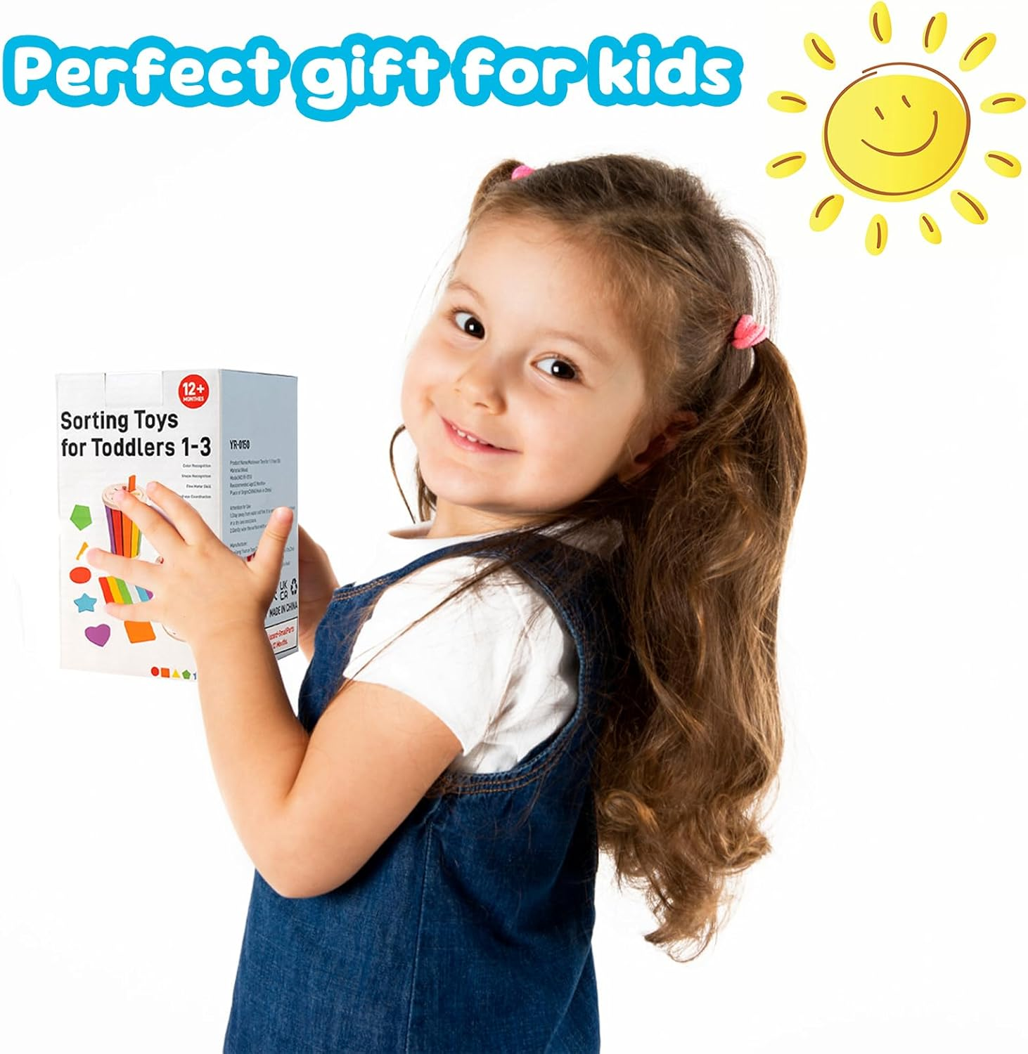 Shape&Colour Sorting and Matching Game for Toddlers,Montessori Toys for 1 2 3 Years Old Boys Girls,Baby Birthday Gifts for 1-2-3 Year Olds Boys Girls image number 1