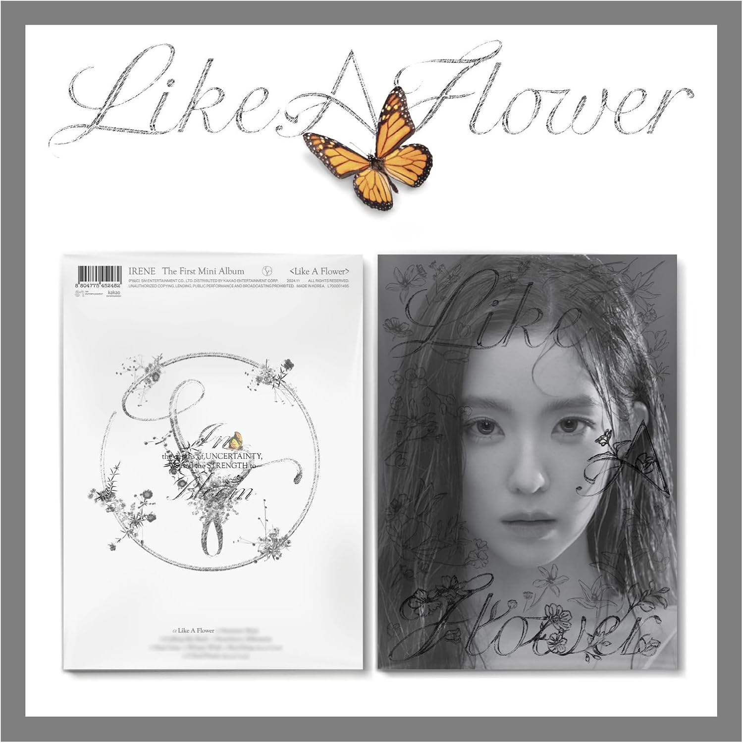 Red Velvet Irene like a Flower 1St Mini Album with Tracking Sealed (Photobook Version)
