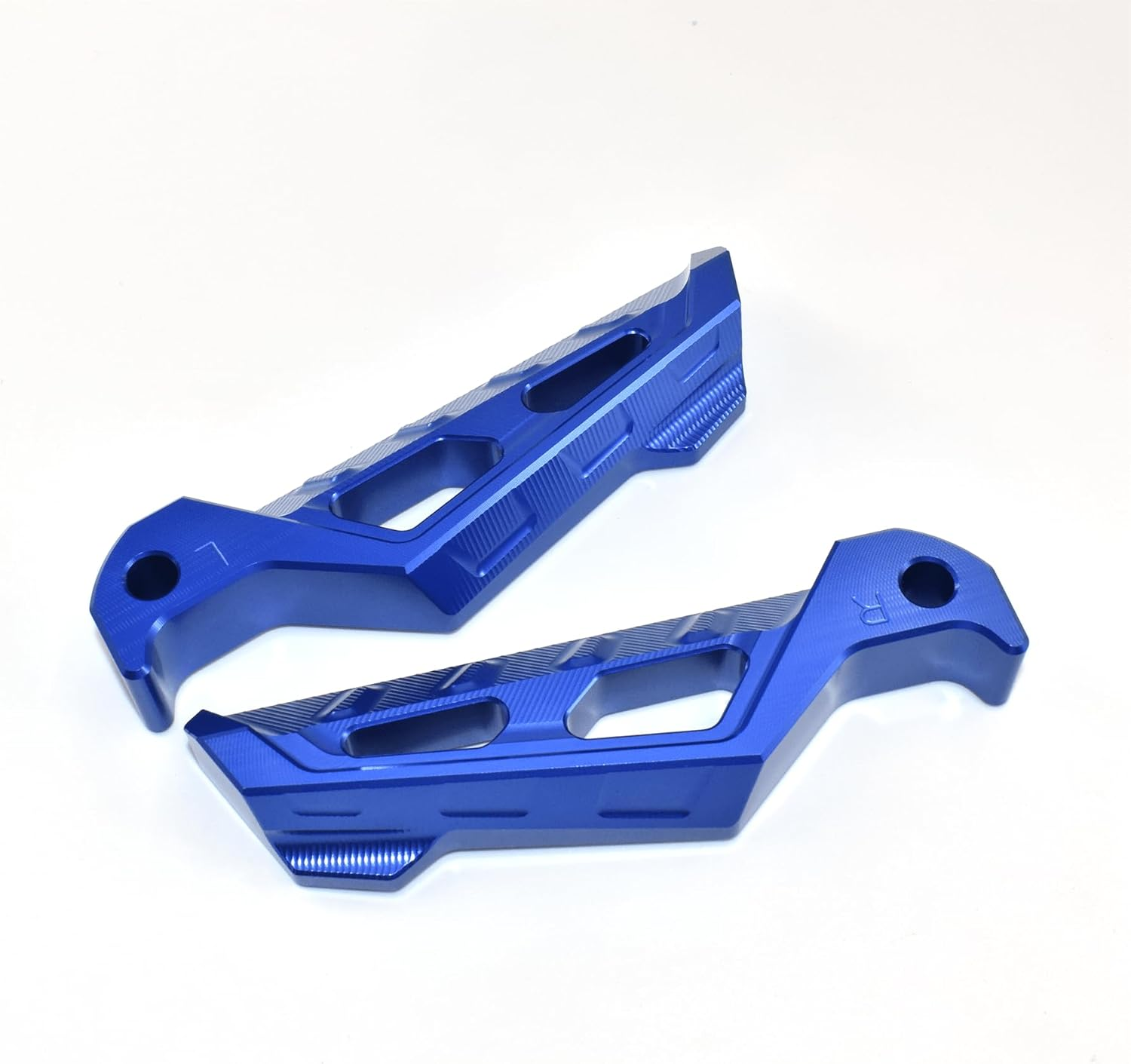 ESPEEDMTC for Yamaha R1 R1M R6 R7 Rear Foot Pegs Footstep Passenger Enlarger Pedal CNC Aluminum Footrest (Blue)