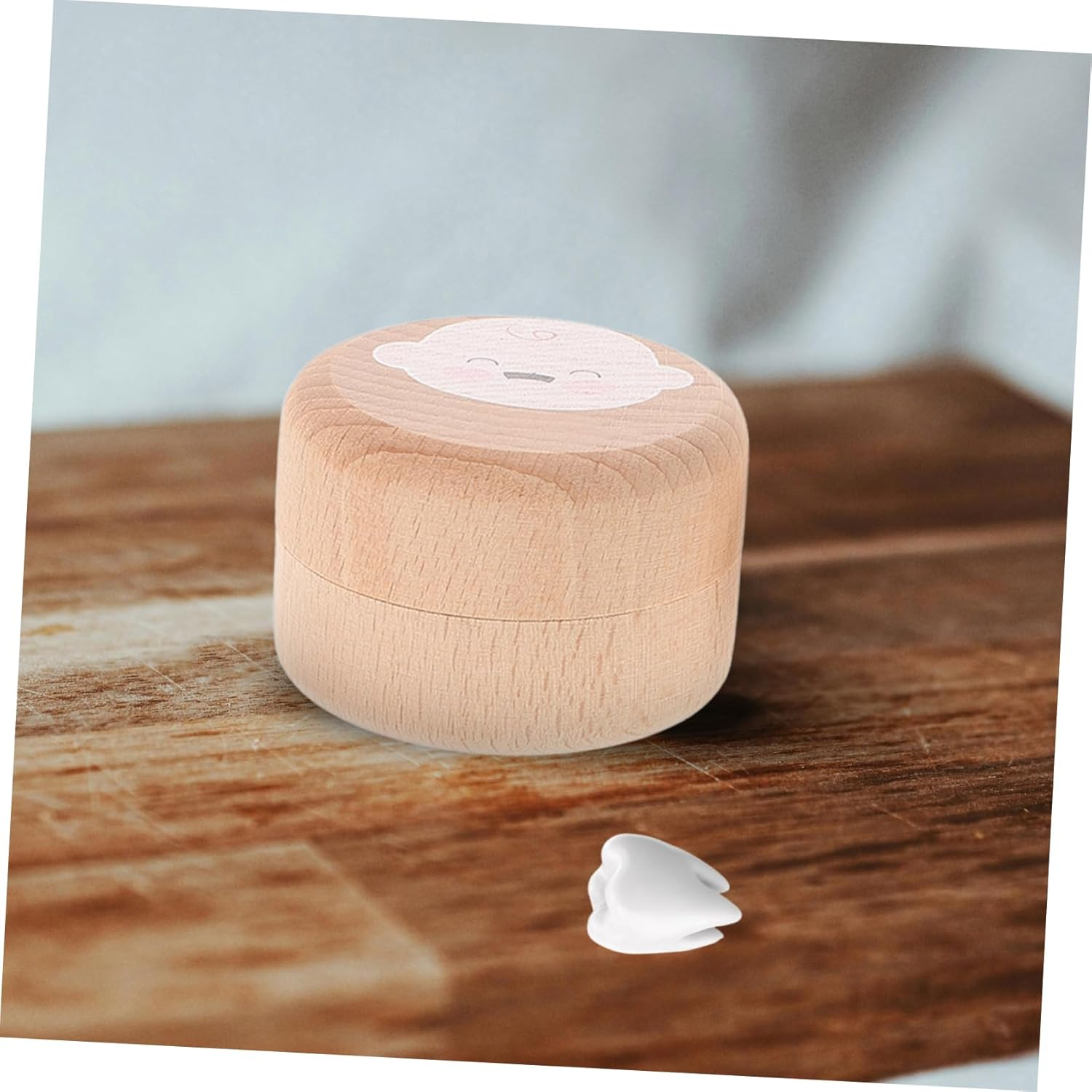 BESTYASH Baby Tooth Keepsake Box Wooden Tooth Collection Case for Boys and Girls