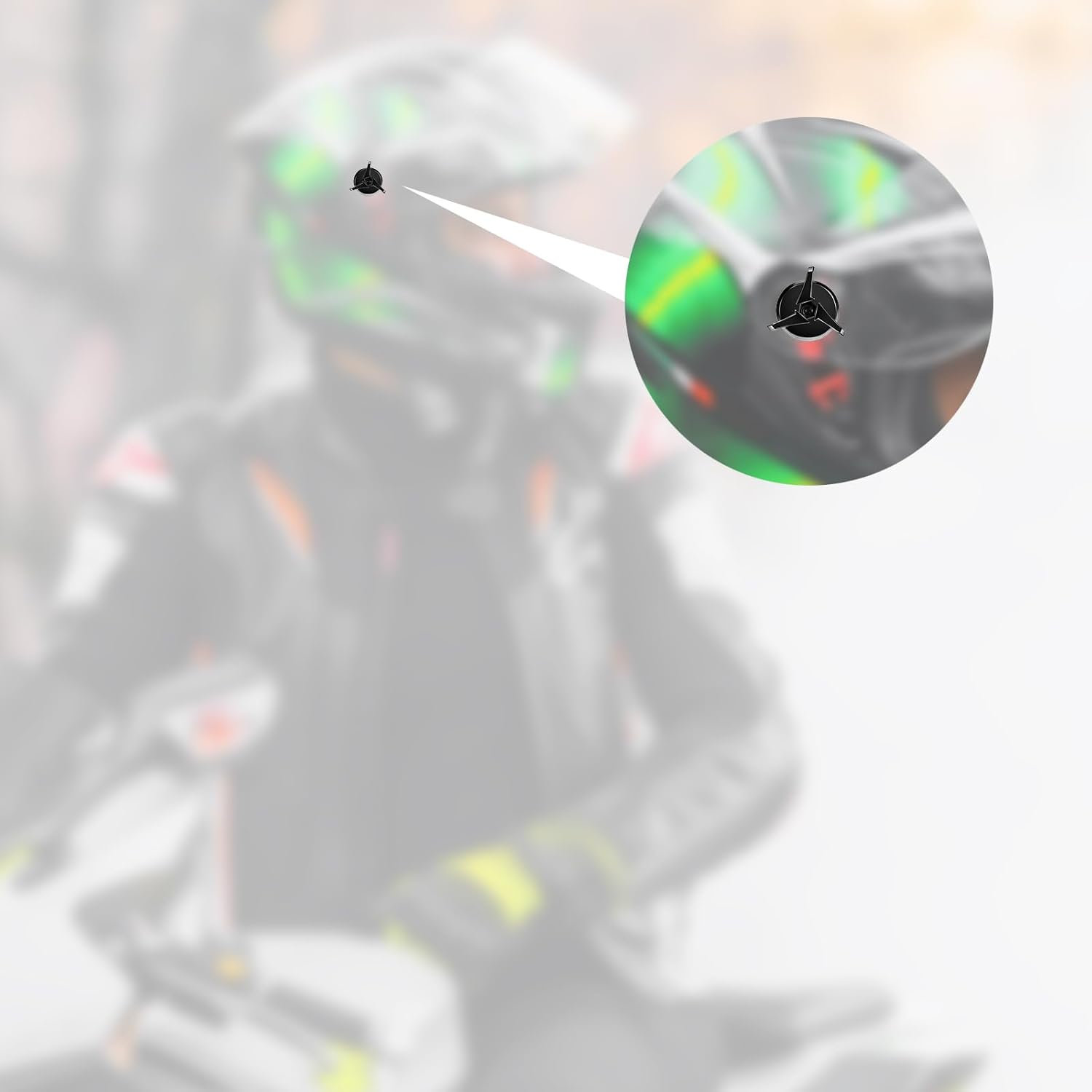 AIEX 7Pcs Motorcycle Helmet Screws, Motorcycle Helmet Visor Screws Helmet Visor Clips Motorcycle Helmet Accessories (Black, Silver) image number 3