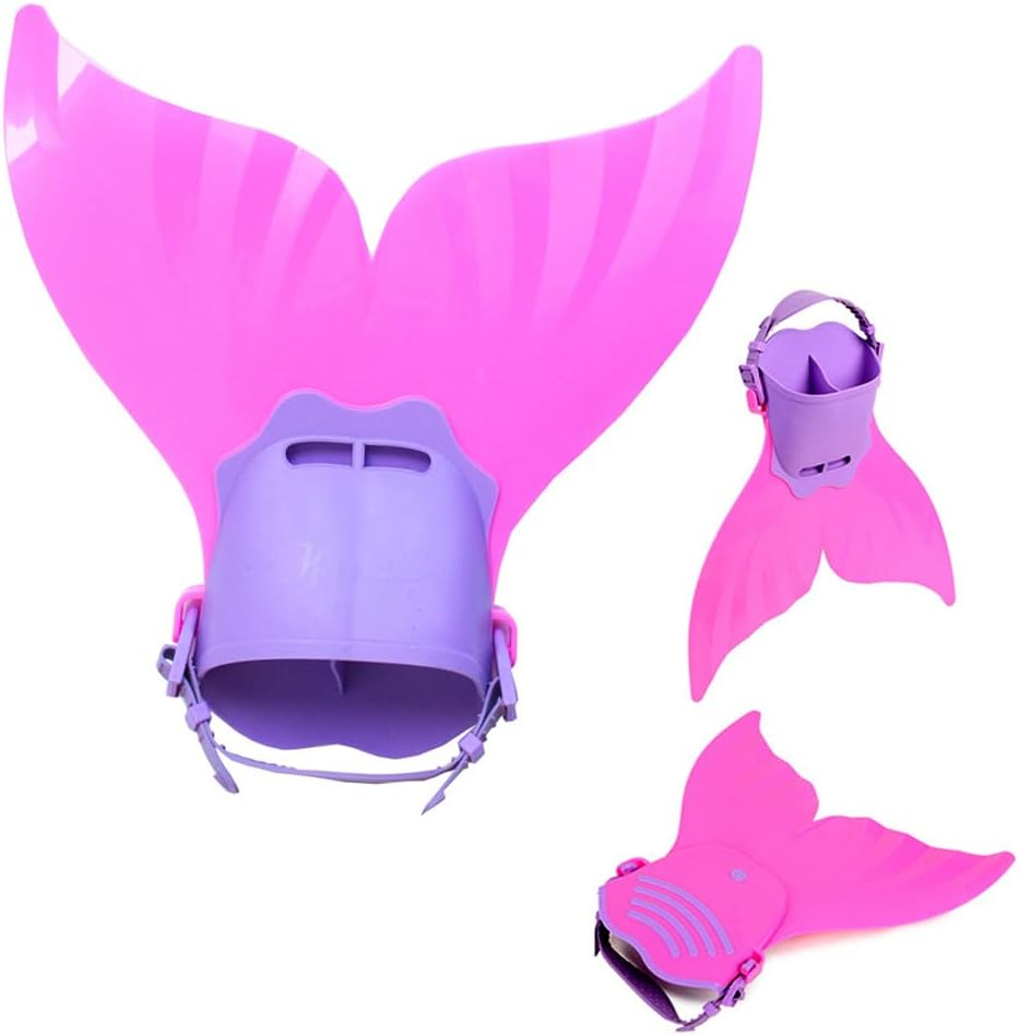 Adjustable Mermaid Tail Mermaid Tails Training Diving Swimming Flippers for Children and Adults Monofin Submersible Mermaid Fin Flippers