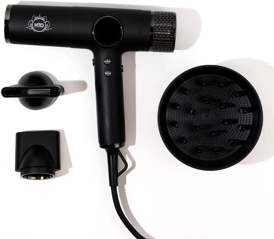 H2D Pro Dynamic Black Gloss 2000W Professional Hair Dryer image number 2