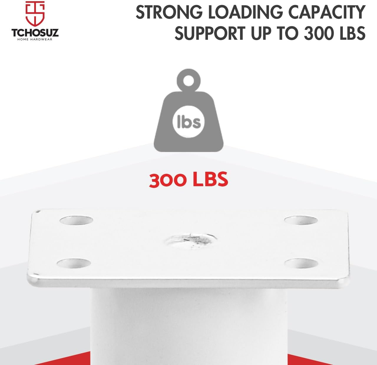 5-7 Inch / 12-18Cm Adjustable Metal Furniture Legs, Set of 4 Heavy Duty Bed Frame Center Slat Support Legs DIY Replacement Feet for DIY Cabinet Couch Tvstand Chair Desk White