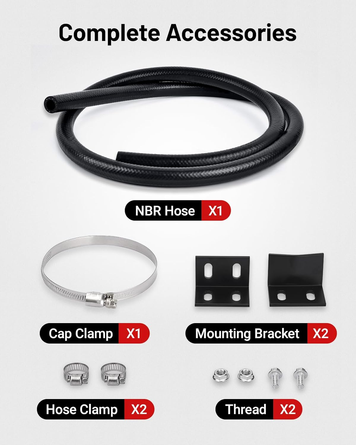 EVIL ENERGY Coolant Overflow Tank, Radiator Overflow Bottle 800Ml Aluminum Universal Black - Black image number 6