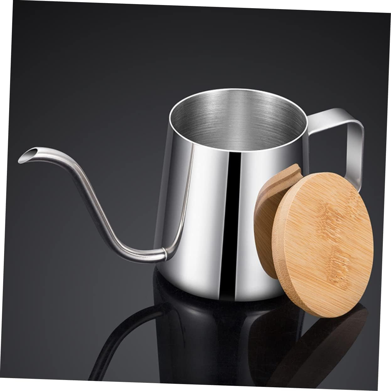 NOLITOY Hand Brew Coffee Maker Portable Stainless Steel Kettle Narrow Spout Carafe for Tea image number 1