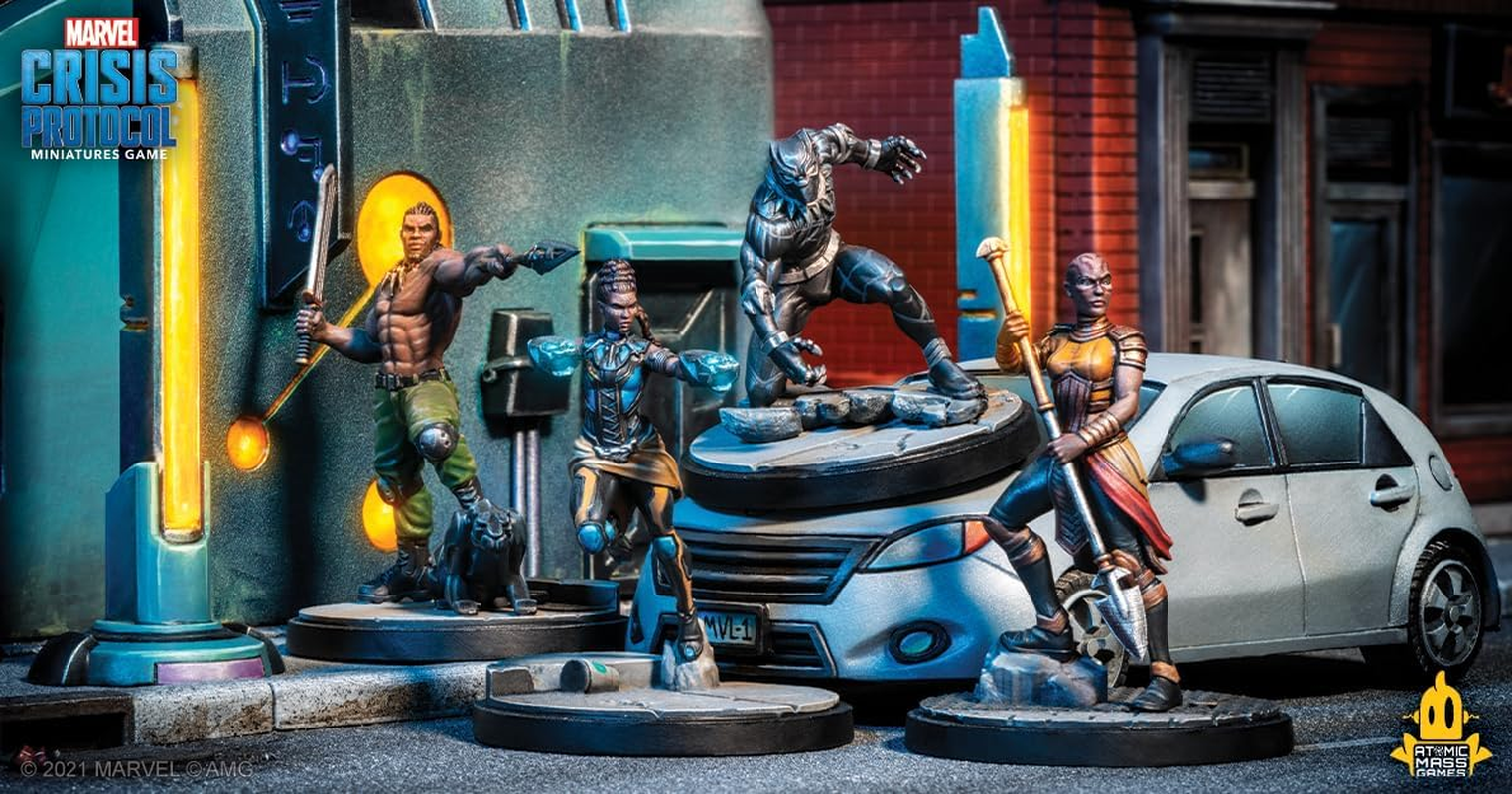 Asmodee North America Marvel Crisis Protocol Miniatures Wakanda Affiliation Game image number 1