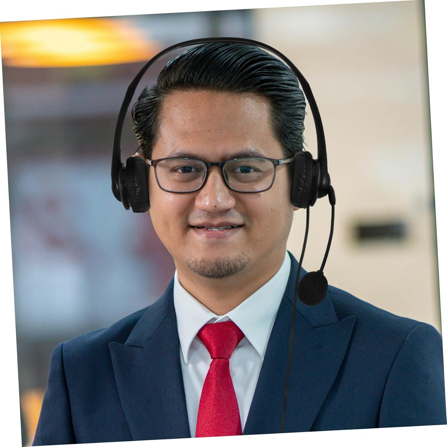 DOITOOL Office USB Headphones with Noise Cancelling Microphone Comfortable Wired Headset for Office Study and Business Use Durable and Breathable Earmuffs for Long Term Comfort image number 3