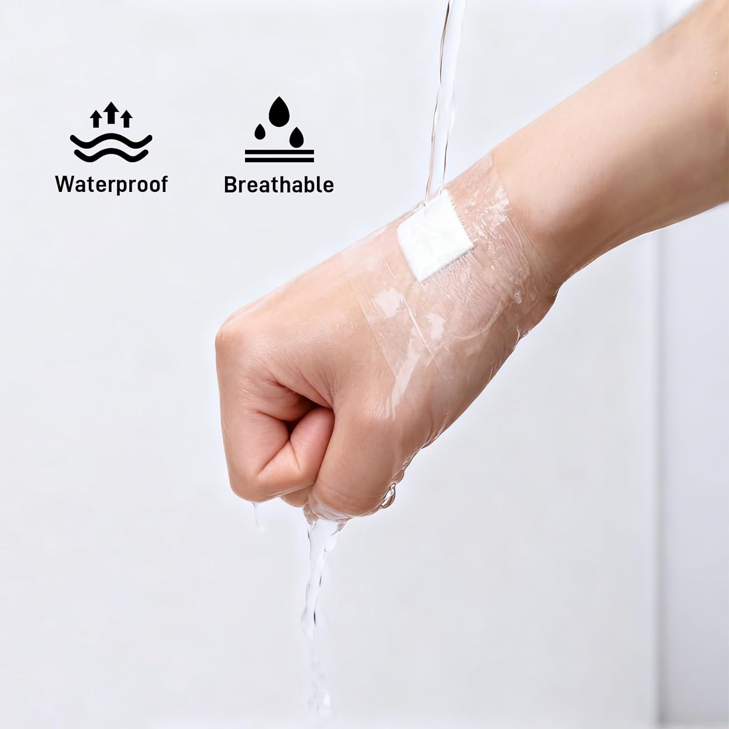 2Pcs Second Skin Roll, Second Skin Tattoo Wrap, Waterproof Transparent Film, Suitable for Initial Tattoo Recovery Care, Swimming and Shower image number 6