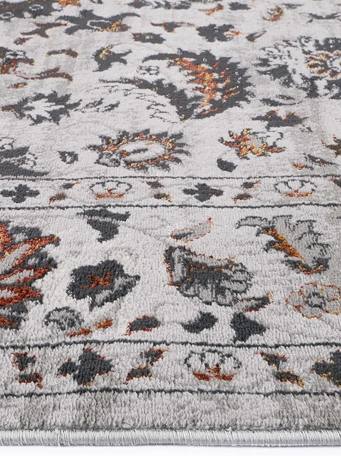 Lagos Floral Rug, 240 Cm X 330 Cm, Dark Grey image number 6