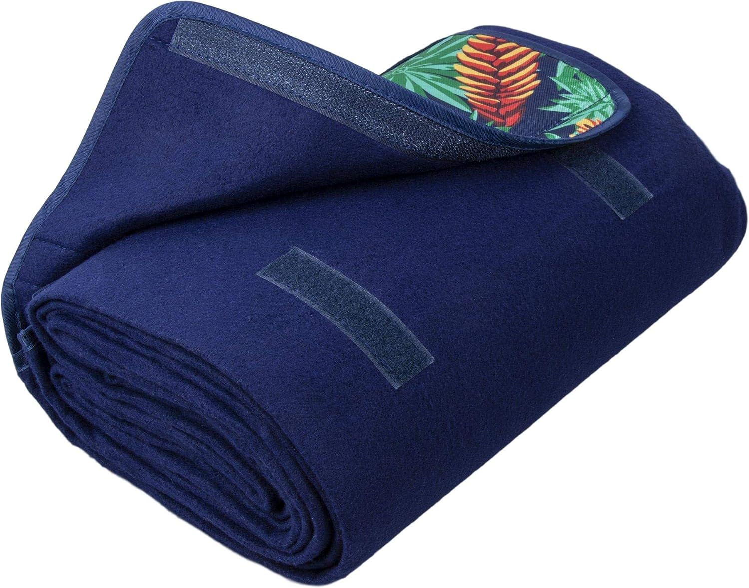 Lazy Dayz Fleece Picnic Rug Portable Outdoor Camping Mat Durable Fabric Foldable Waterproof Large Size Lightweight Beach Mat W/Carry Strap image number 5