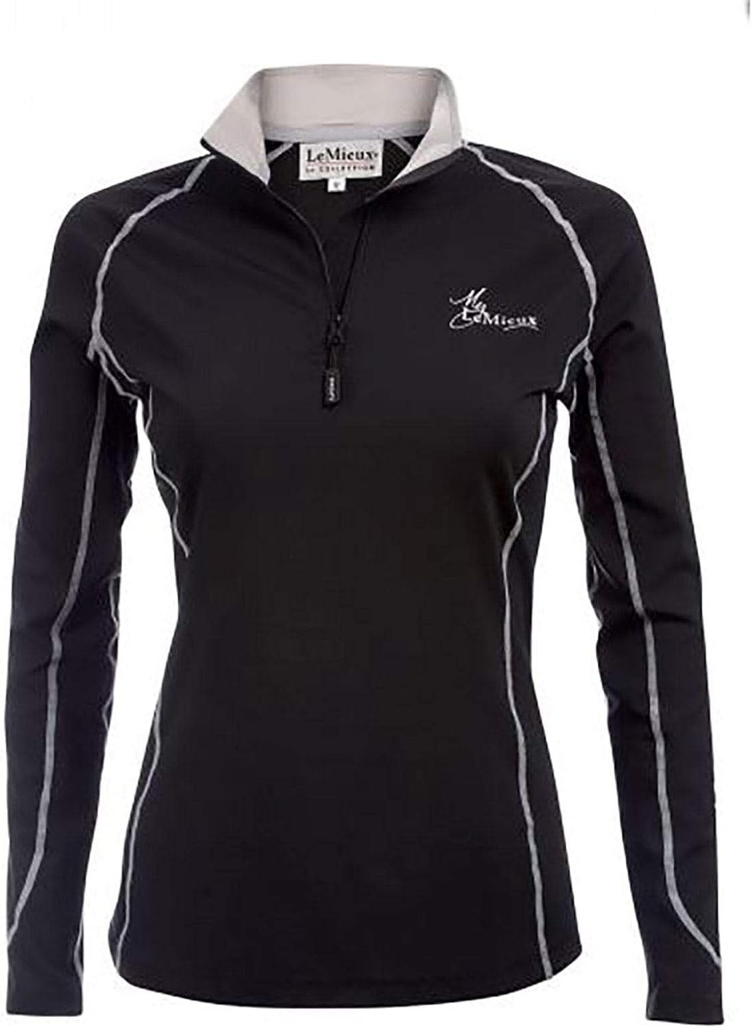 Lemieux Women&rsquo;S Base Layer Top in Black - Long Sleeve Athletic Thermal Shirts -Equestrian Apparel & Gear for Horseback Riding