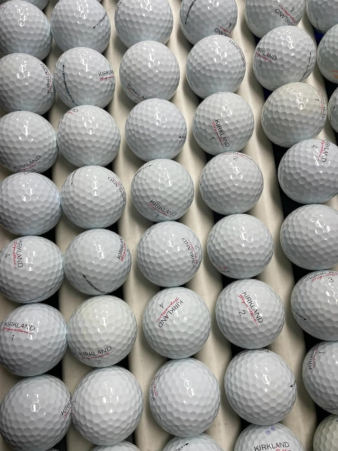 KIRKLAND Signature 3-Piece Urethane Cover White Golf Balls - 24 Pack &ndash; High-Performance Golf Balls for Distance, Control, and Spin, Soft Feel with Durable Construction, Ideal for All Skill Levels