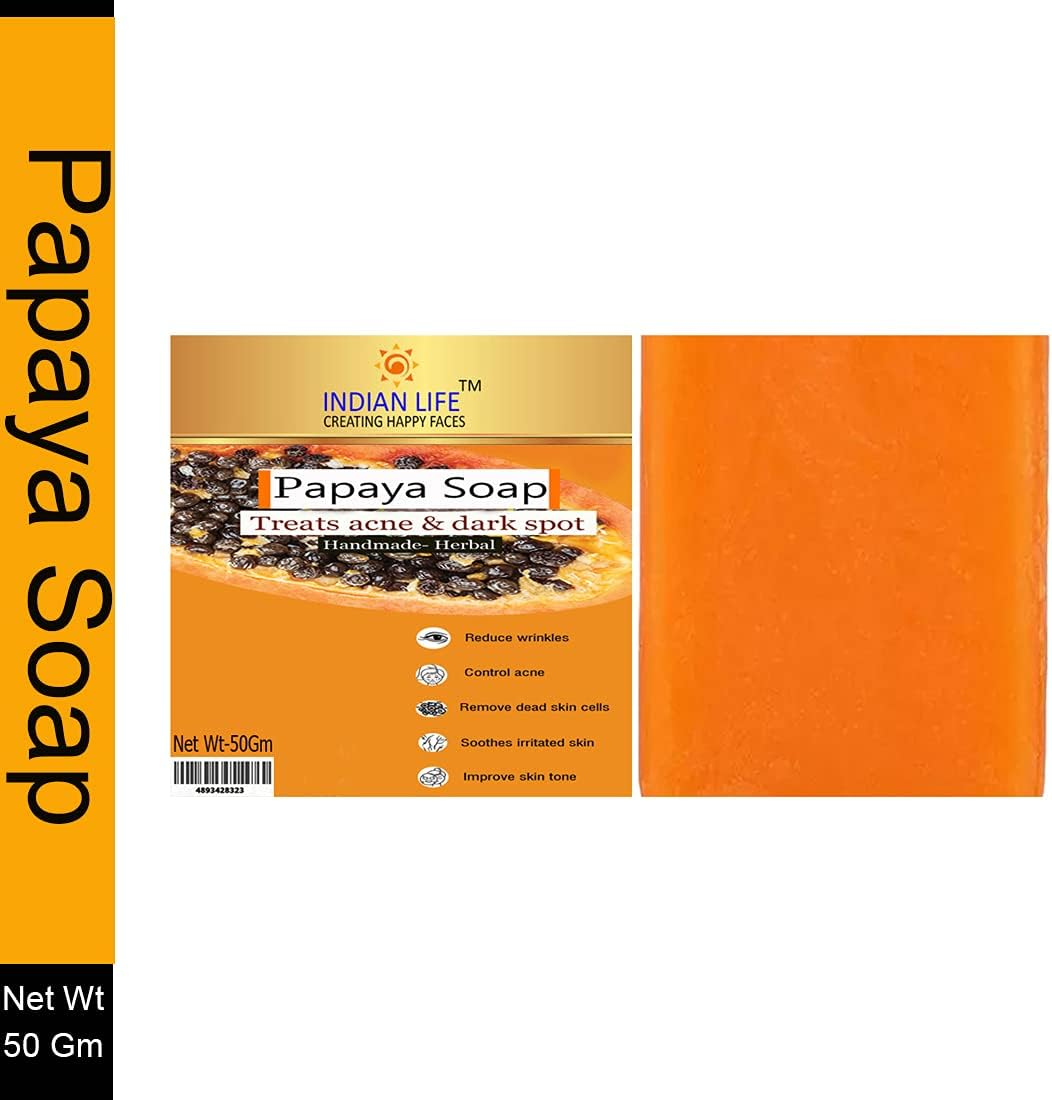 Best Handmade Soap for Glowing Skin Aloe Vera- Cinnamon-Banana-Kumkumadi-Papaya Paraben Free|Sls Free| Mineral Oil Free(Pack of 5) 50 Gm Each image number 6