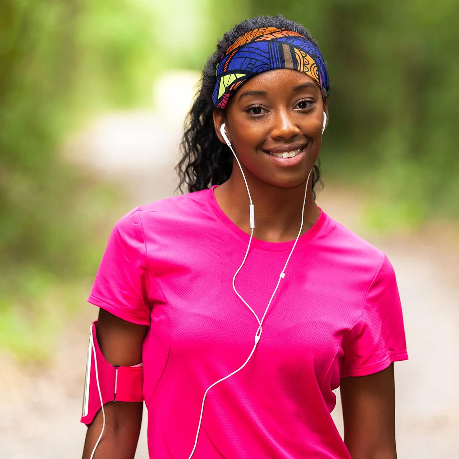 WILLBOND 4 Piece African Yoga Headband Stretchy Wide Knotted Hair Band African Hair Accessories for Women and Girls (Vintage Series) image number 6