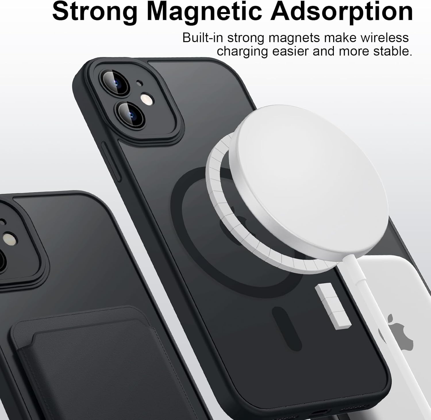 Magnetic Case for Iphone 11 Case, [Compatible with Magsafe] Drop Protection Skin-Friendly Shockproof Protective Matte Cover for Iphone 11 image number 4