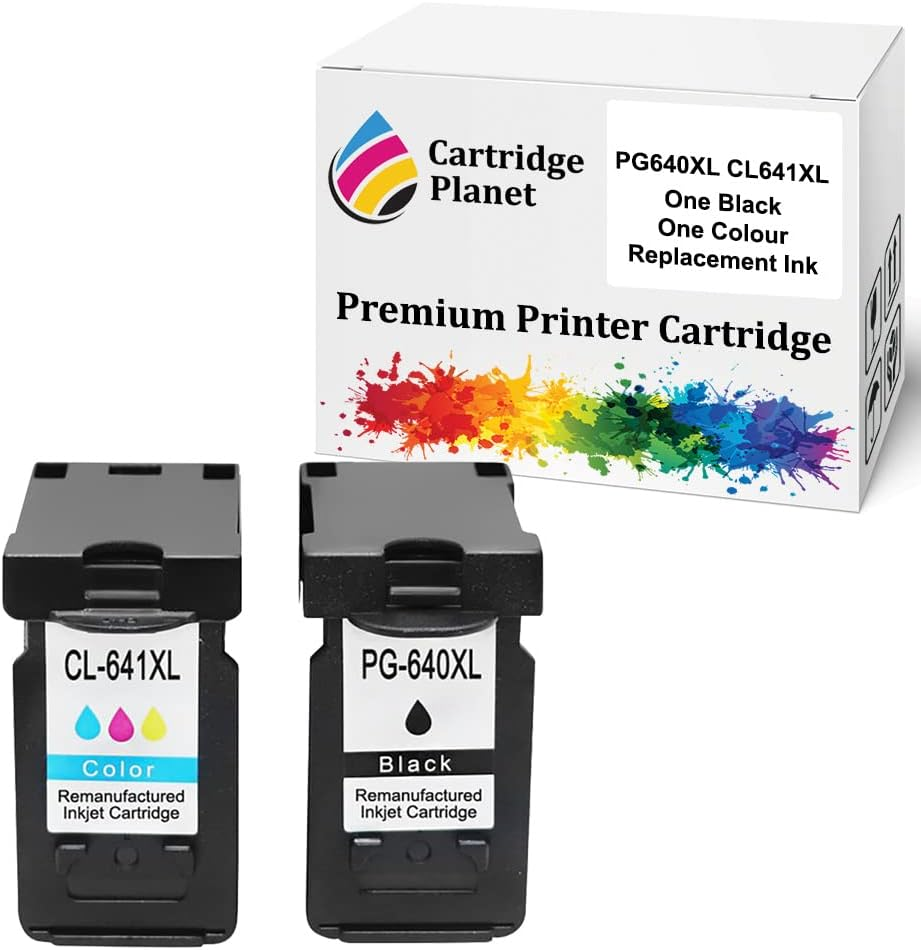 Cartridge Planet 1 Black and 1 Colour Compatible Ink for Canon PG-640XL CL-641XL PG640XL CL641XL for Canon MG2160 MG2260 MG3160 MG3260 MG3560 MG3660 MG4160 MG4260 MX376 MX396 MX436 MX456 MX476 MX516..